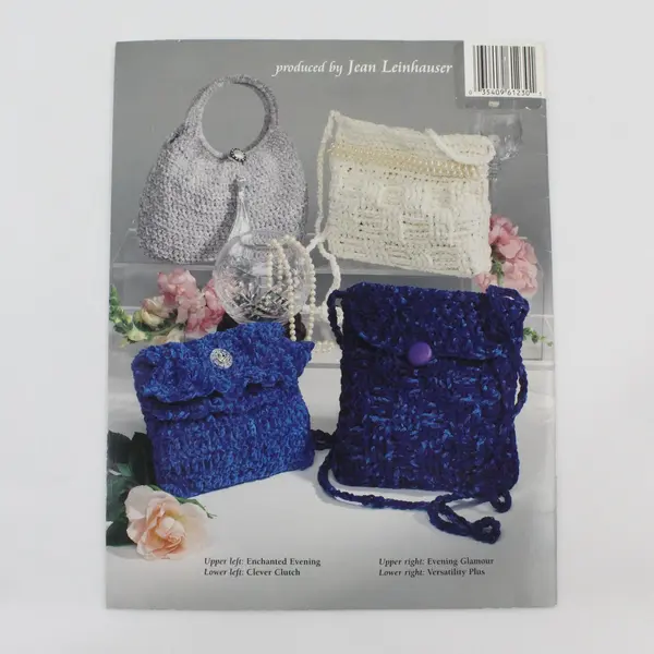 1996 American School of Needlework Crochet Booklet Chenille Purses 1230