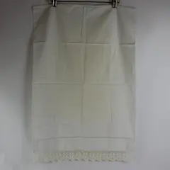 Set of 2 Vintage White Queen Pillowcases Crochet Trim Flawed
