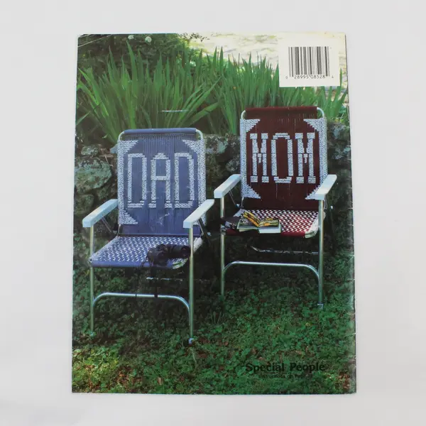 1990 Plaid Personal Choice Macrame Lawn Chair Pattern Booklet #8528