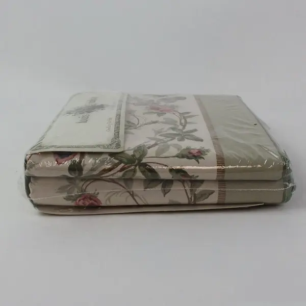 Louis Nichole King Flat Sheet Empire Rose Floral Butterfly Design