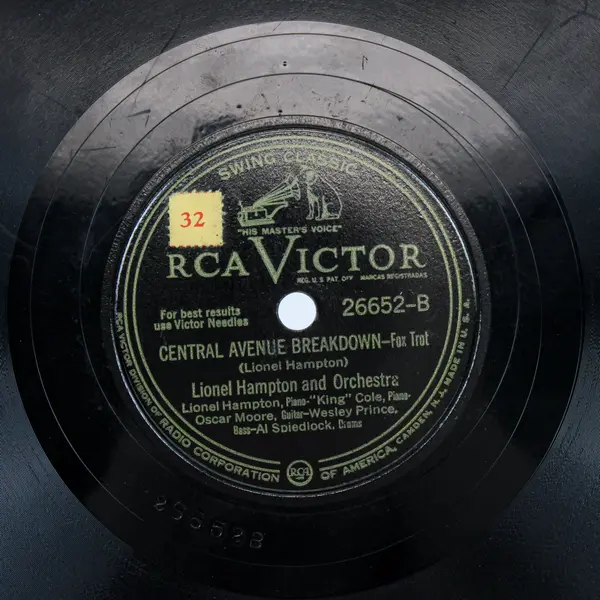 RCA Victor Lionel Hampton Shellac 78RPM 10" Jack the Bellboy/Central Ave