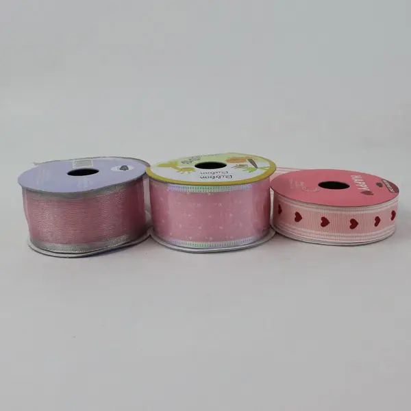 Lot of 9 Partial Ribbon Rolls Offray Cleo Celebrate It Jo-Ann Holiday