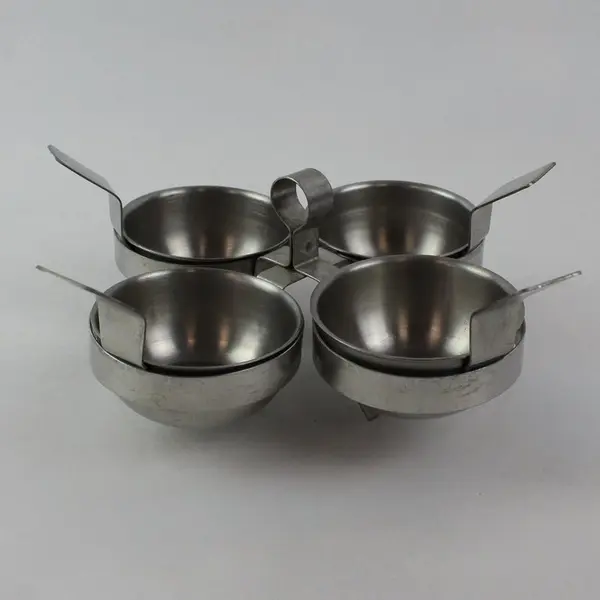 Nilsjohan Sweden Stainless Steel Condiment Set 4pc Serving Cups