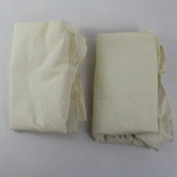 Dorma Queen Pillowcases Set of 2 Cream Polka Dot Frilled Trim