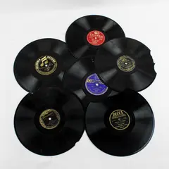 Lot of 6 78RPM 10in Shellac Discs Columbia Victor Brunswick Decca Cracked/Broken