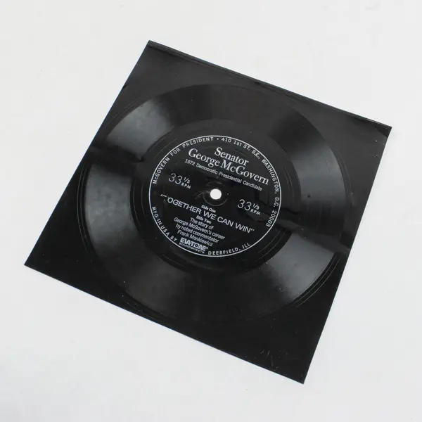 Eatone Soundsheets McGovern Together We Can Win Smithsonian Flexi-Disc 33⅓ RPM