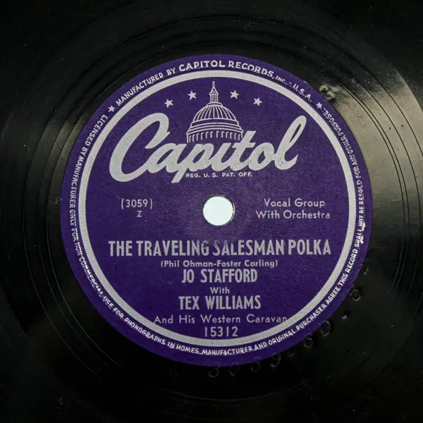Jo Stafford 15312 The Prisoner of Love’s Song/The Traveling Salesman Polka