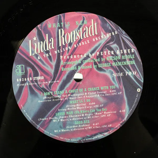 Linda Ronstadt & The Nelson Riddle Orchestra What's New 1983 LP Vinyl