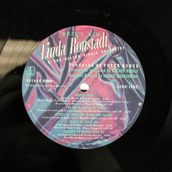 Linda Ronstadt & The Nelson Riddle Orchestra What's New 1983 LP Vinyl