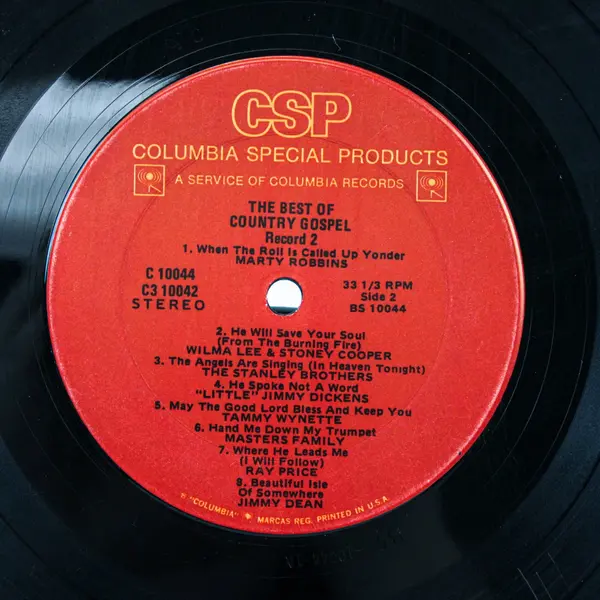 Columbia CSP The Best of Country Gospel LP Record 2 C3 10042 Stereo