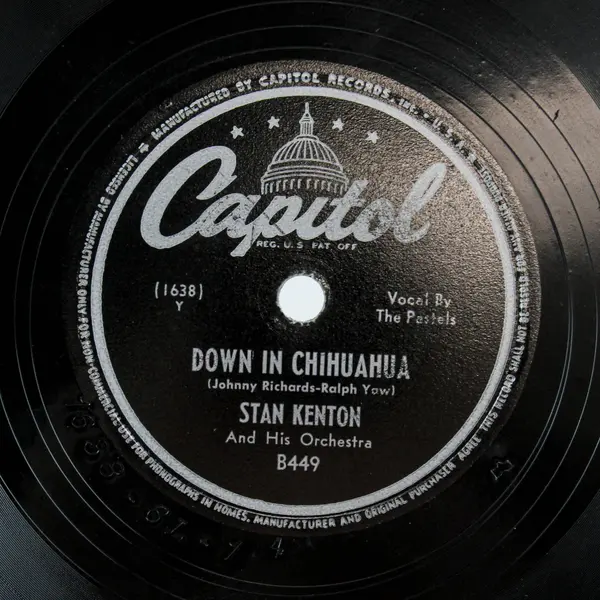 Stan Kenton Down in Chihuahua Minor Riff 10" 78 RPM Shellac Record