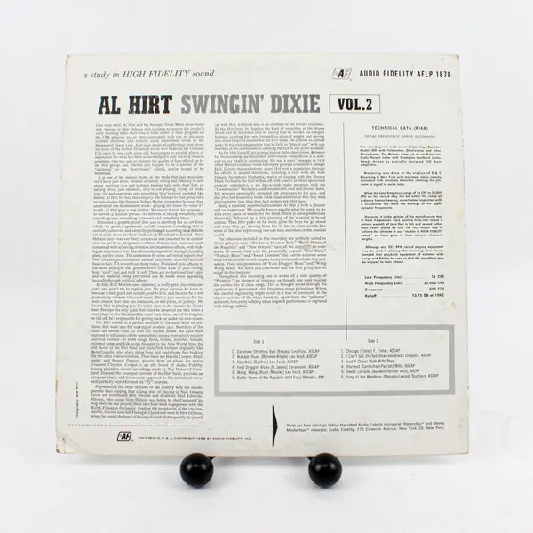 Al Hirt Swingin' Dixie! At Dan's Pier 600 Vol. 2 Audio Fidelity LP AFLP 1878