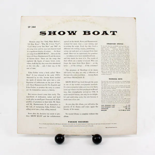 Parade Records Stradivari Strings Show Boat LP Jerome Kern Richard Torigi