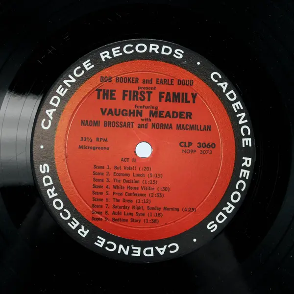 The First Family Featuring Vaughn Meader 1962 Comedy Vinyl LP Record