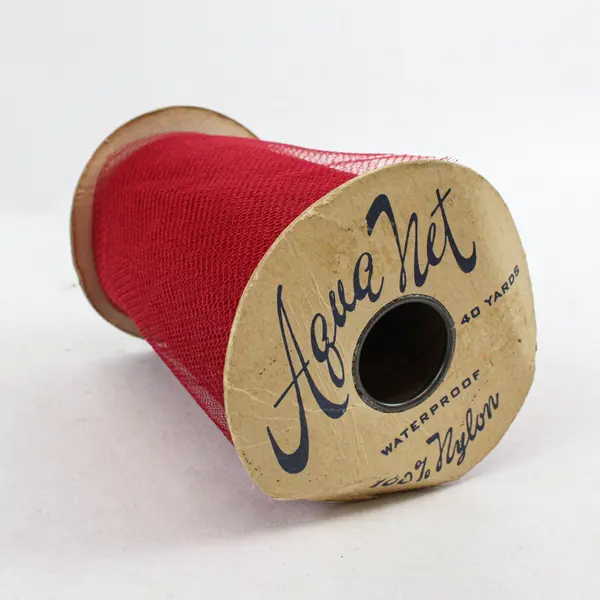 Lot of 2 Red Holiday Netting Garland Spools Martha Stewart Aqua Net