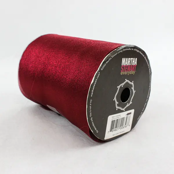 Lot of 2 Red Holiday Netting Garland Spools Martha Stewart Aqua Net