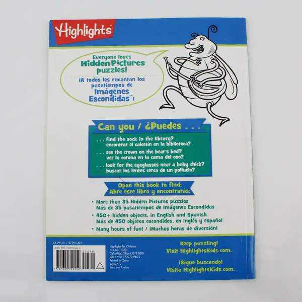 Highlights Hidden Pictures 2 English/Spanish Imágenes Escondidas 2018 1st Ed