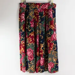 Worthington Multicolor Floral Pleated Midi Skirt Women's Size 16