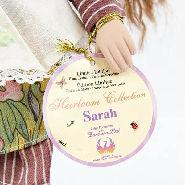Phoenix Custom Promotions Sarah Barbara Lee Porcelain 12in Floral Dress Apron