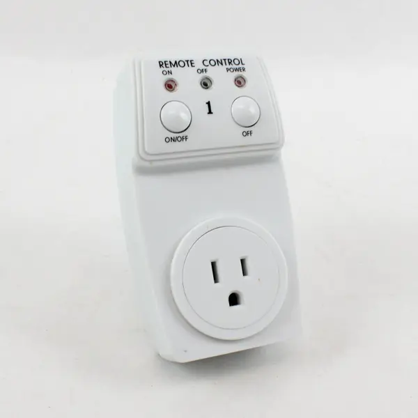 Wireless Remote Control Outlet Switch Plug-In Receiver Without Handheld Remote