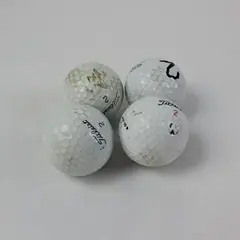 Titleist Golf Balls 4 Used Pre-Owned White Practice Casual Play