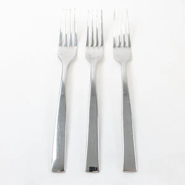 Lot of 3 Fortessa Stainless Steel Dinner Forks 8.5 in Unknown Pattern