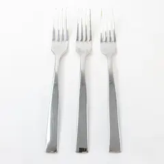 Lot of 3 Fortessa Stainless Steel Dinner Forks 8.5 in Unknown Pattern