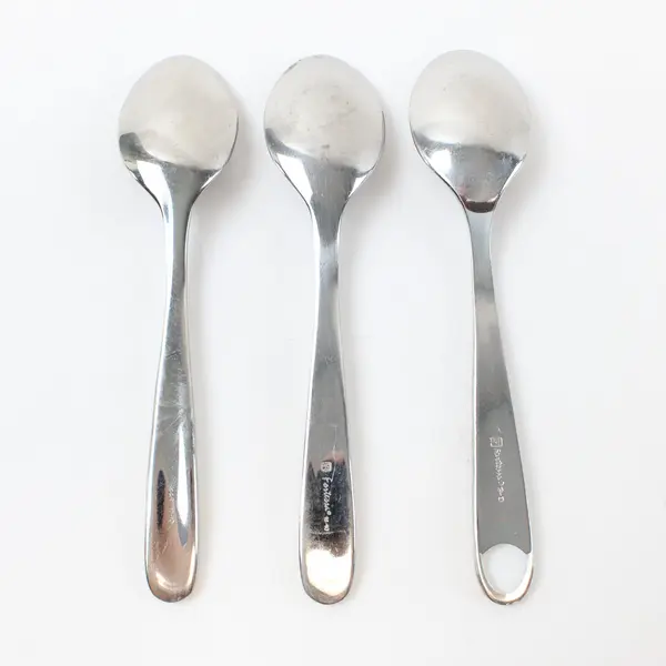 Lot of 3 Fortessa Stainless Steel Mini Spoons 5.5" in Unknown Pattern 