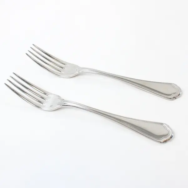 Lot of 2 Fortessa San Marco Stainless Steel Dinner Forks 8.25in