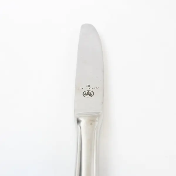 Lot of 2 Pfaltzgraff Wyndham Stainless Modern Hollow Butter Spreaders