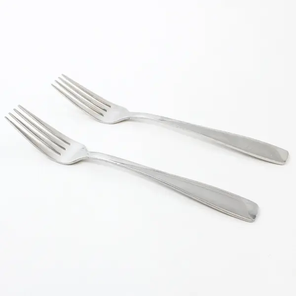 Lot of 2 Pfaltzgraff Satin Echo Stainless Steel Dinner Forks 7.25"