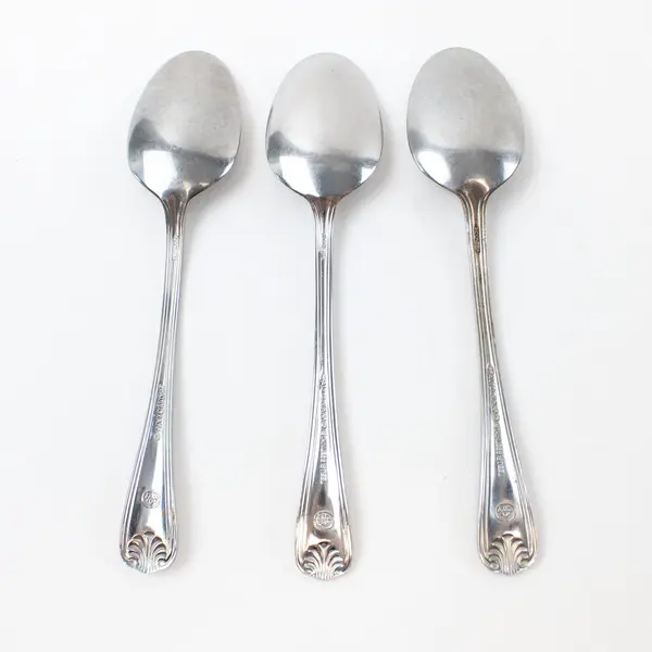 Lot of 3 Pfaltzgraff Sea Isle Stainless Steel Teaspoons 6 Inch
