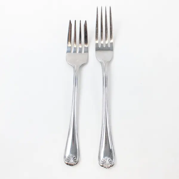 Lot of 2 Pfaltzgraff Sea Isle Stainless Steel Forks Salad 6.5" Dinner 7.5"