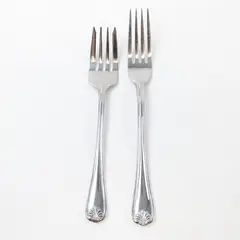 Lot of 2 Pfaltzgraff Sea Isle Stainless Steel Forks Salad 6.5" Dinner 7.5"