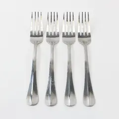 Lot of 4 Pfaltzgraff Simplicity Stainless Steel Forks 7.5"