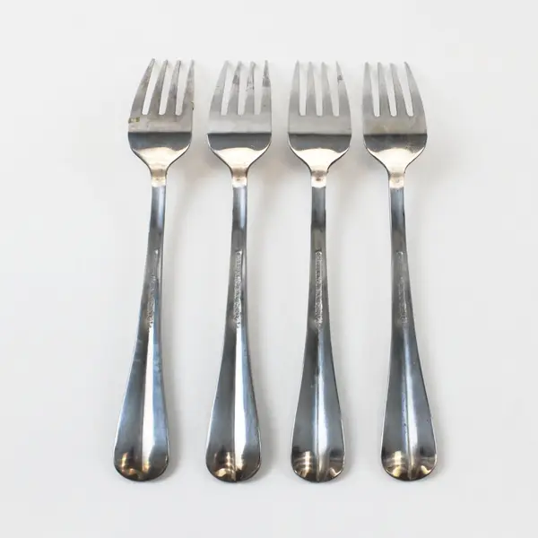 Lot of 4 Pfaltzgraff Simplicity Stainless Steel Forks 7.5"