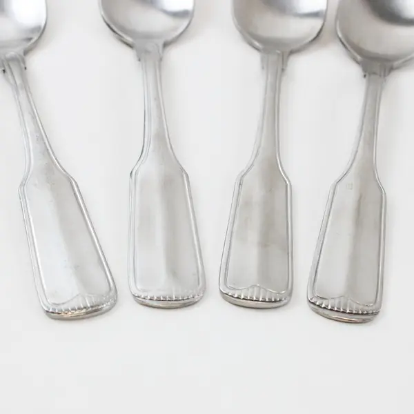 Lot of 4 Pfaltzgraff Sierra Satin Stainless Steel Teaspoons 7"
