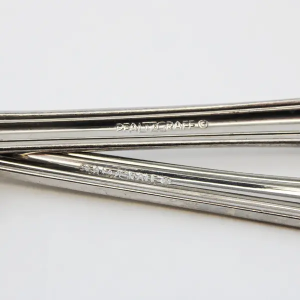 Lot of 2 Pfaltzgraff Sachet Stainless Steel Serving Spoons Slotted and Unslotted