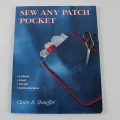 Sew Any Patch Pocket Claire B. Shaeffer Trade Paperback 1992 Sewing Book