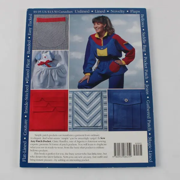 Sew Any Patch Pocket Claire B. Shaeffer Trade Paperback 1992 Sewing Book