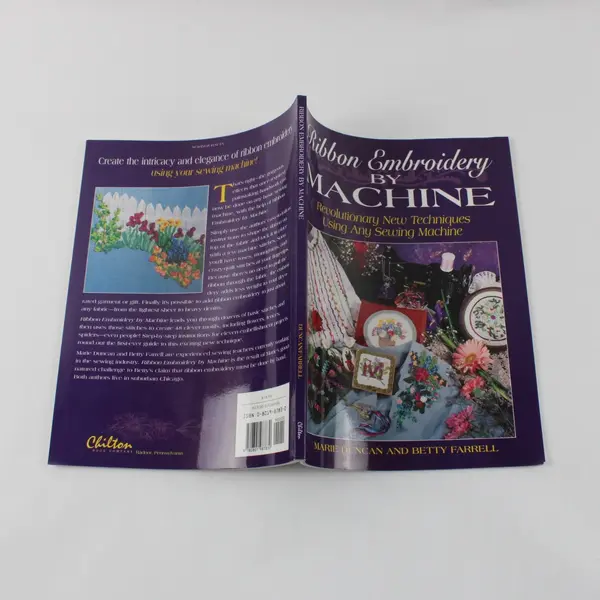 Ribbon Embroidery by Machine Softcover 1996 Marie Duncan Betty Farrell