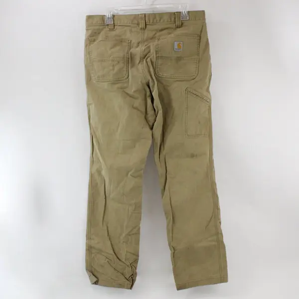 Carhartt Relaxed Fit Canvas Work Pants Tan Khaki 34x34 Straight Leg