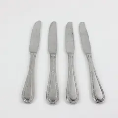 Lot of 4 Identical Butter Knives 9.5in Flatware