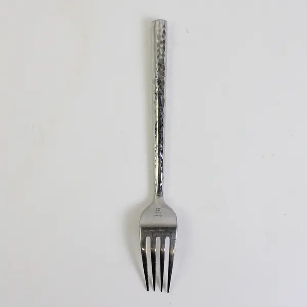 Michael Lloyd 18/8 Stainless Steel Solid Dinner Fork Boulder Pattern 8 Inches
