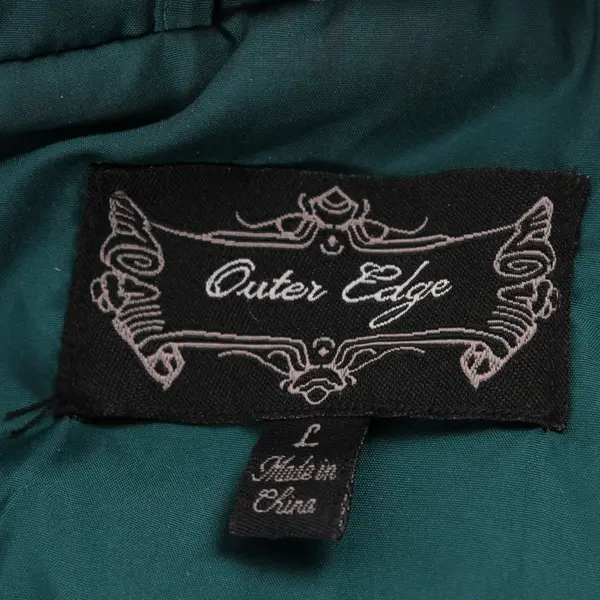 Outer Edge Women's Quilted Zip Vest Forest Green Size Large