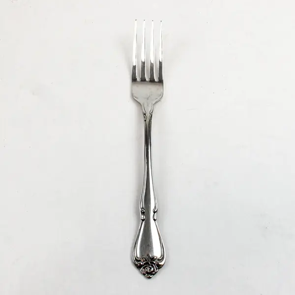 Lot of 2 Oneida Rogers Arbor Rose-True Rose Stainless Steel Forks 7 3/8" 