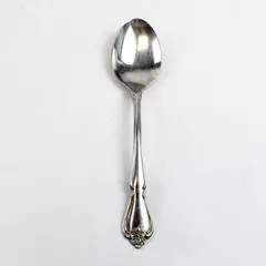 Oneida Rogers Arbor Rose-True Rose Stainless Steel Oval Place/Soup Spoon 6 7/8"