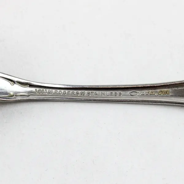 Oneida Rogers Arbor Rose-True Rose Stainless Steel Oval Place/Soup Spoon 6 7/8"