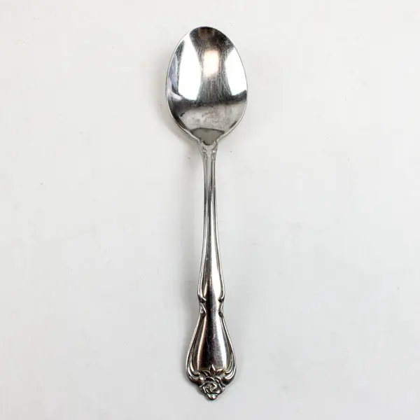 Lot of 3 Oneida Rogers Arbor Rose-True Rose Stainless Oval Soup Spoons 6 7/8"