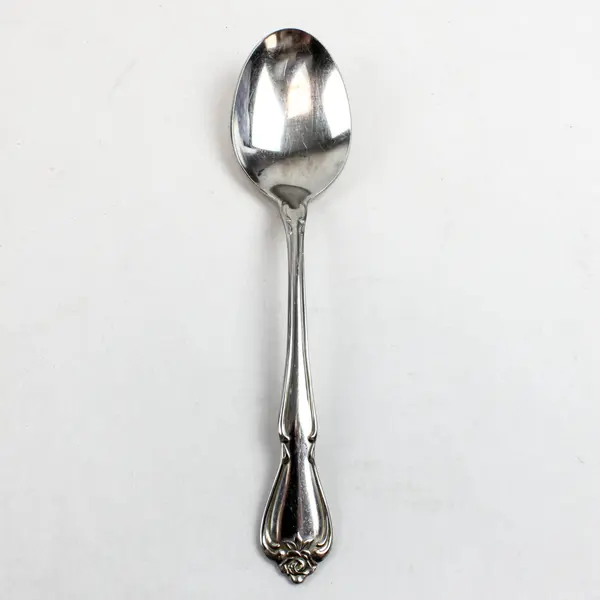 Lot of 3 Oneida Rogers Arbor Rose-True Rose Stainless Oval Soup Spoons 6 7/8"